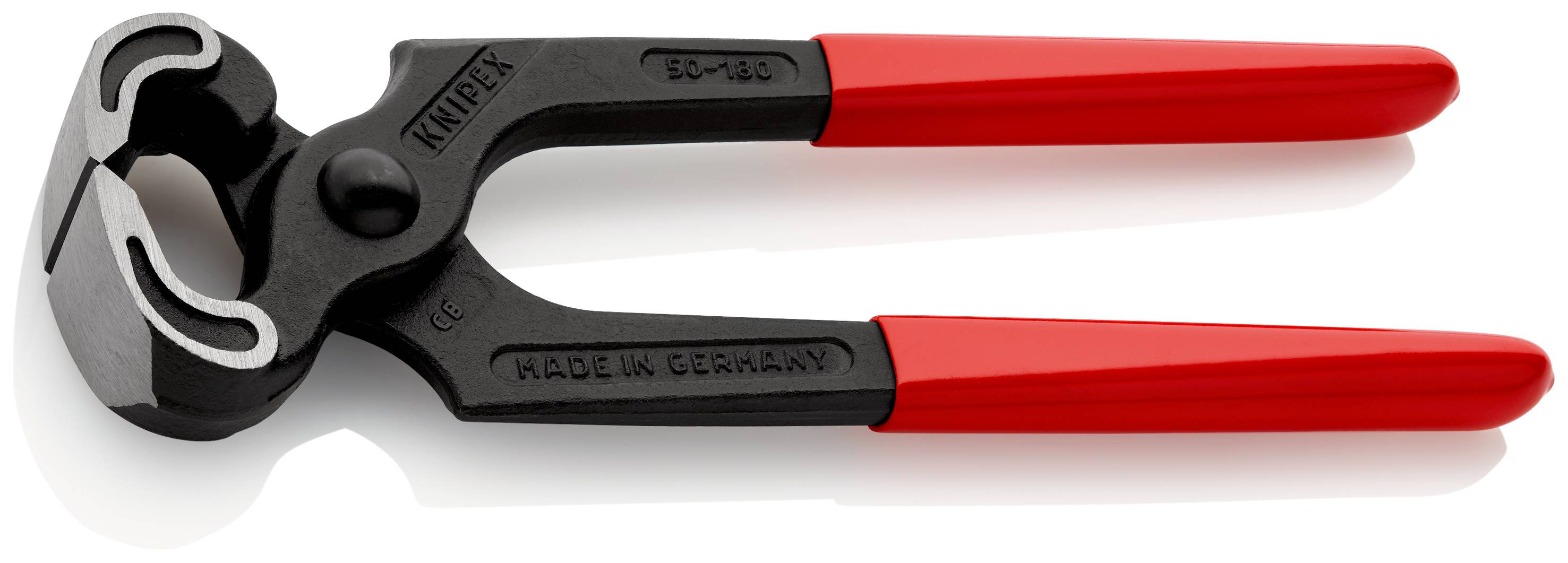 KNIPEX 50 01 180 SB Kneifzange mit Kunststoff überzogen schwarz atramentiert 180 mm