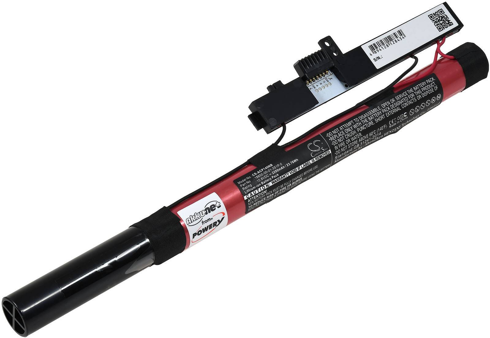 Powery Akku für Laptop Acer 1402-394D, 10,8V, Li-Ion