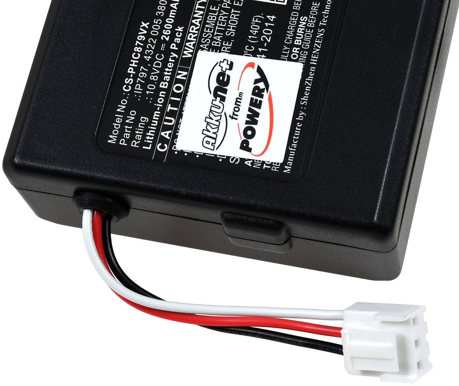 Powery Akku passend für Saugroboter Philips SmartPro Easy FC8794, FC8792, Typ IP797, 10,8V, Li-Ion