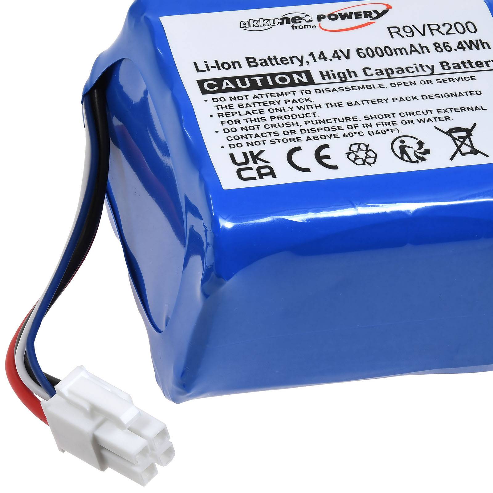 Powery Akku für Saugroboter Vorwerk VR200, 14,4V, Li-Ion