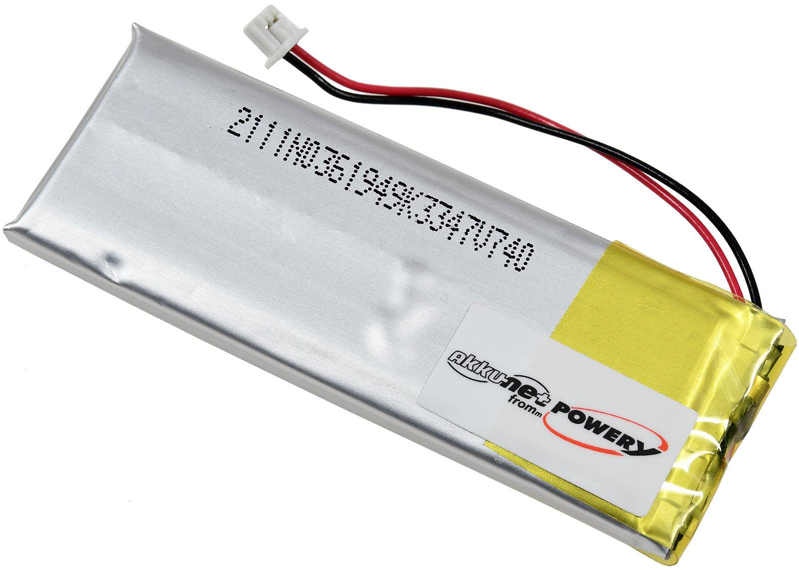 Powery Akku für Bluetooth-Gegensprechanlage Midland BTX2 Pro, 3,7V, Li-Polymer