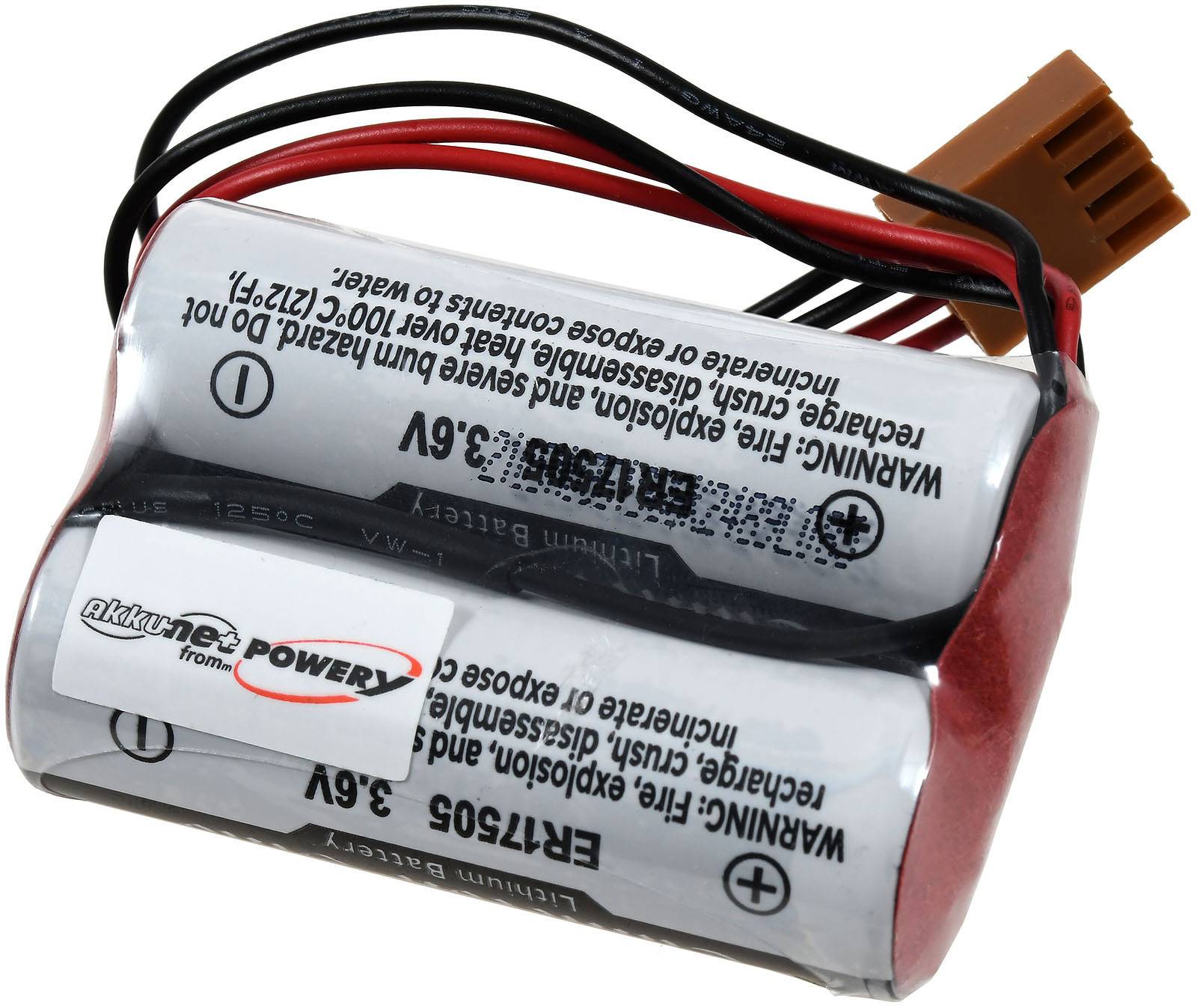 Powery SPS-Lithiumbatterie für Yaskawa K-24 ER17/50 / 2LS17500-TOY, 3,6V, Lithium-Thionylchlorid