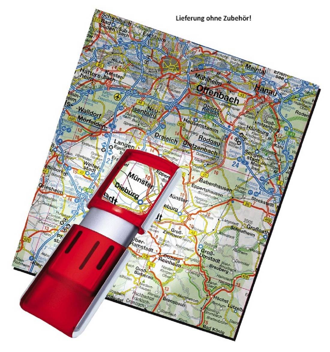 Display Rechtecklupen mit LED-Beleuchtung