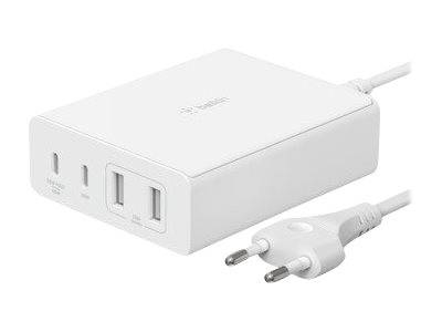 Belkin BOOST CHARGE GaN - Netzteil - 108 Watt - 4 Ausgabeanschlussstellen (2 x USB, 2 x USB-C)