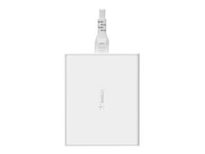Belkin BOOST CHARGE GaN - Netzteil - 108 Watt - 4 Ausgabeanschlussstellen (2 x USB, 2 x USB-C)