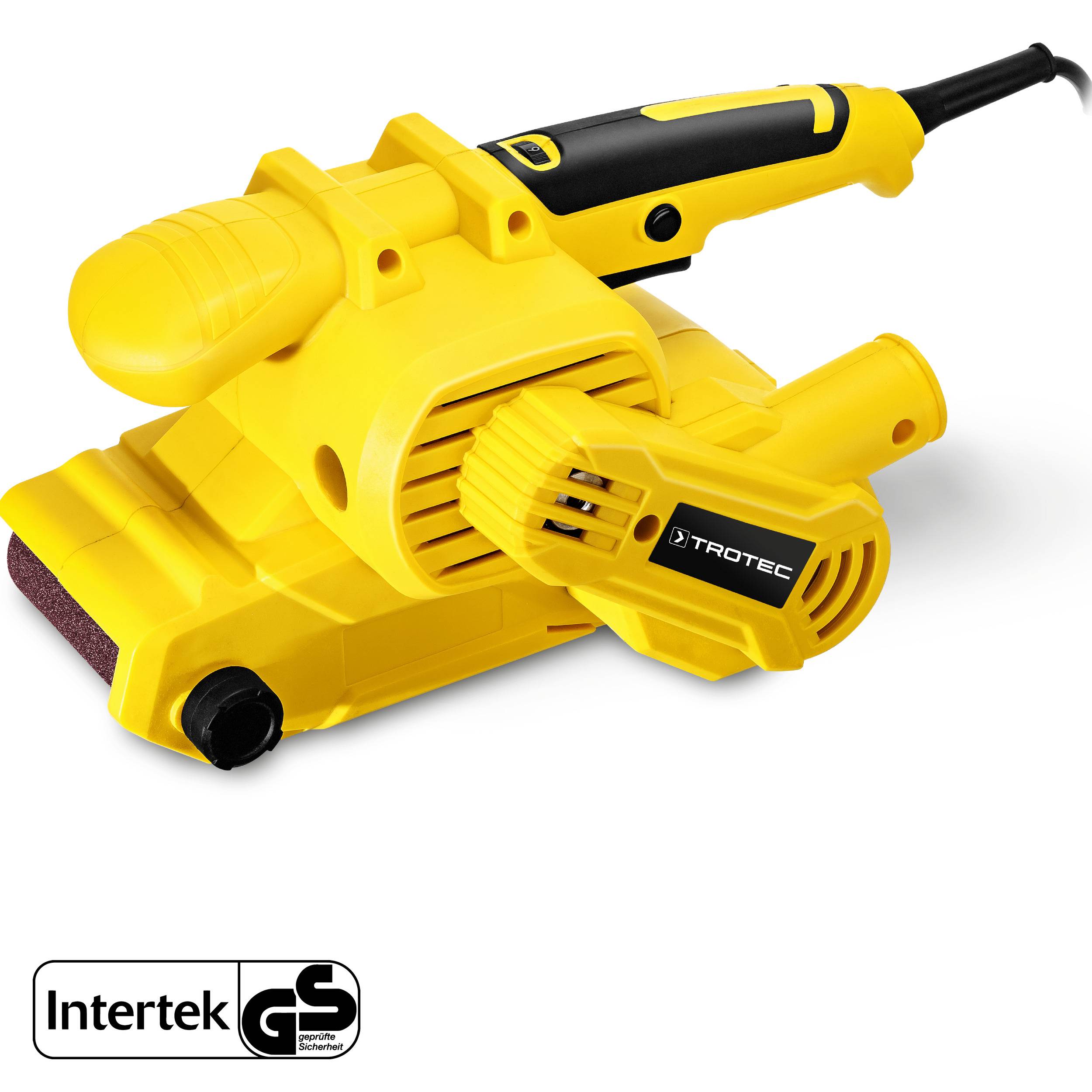 TROTEC Bandschleifer PBSS 10‑800 – Schleifer 800 Watt, Drehzahlstufe 1.030-3.280 U/min, Schleiffläche: 75 x 120 mm