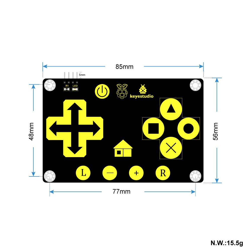 Keyestudio TTP229L 16 Key Capacitive Touch Keypad for Arduino Uno R3