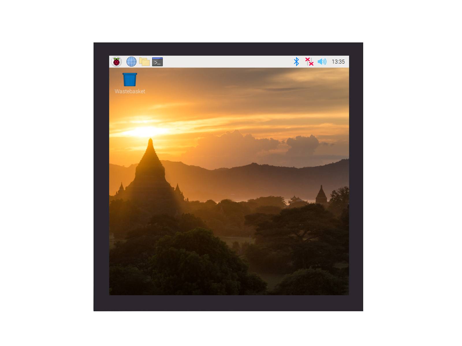 WaveShare 4inch Square Capacitive Touch Screen LCD (C) for Raspberry Pi