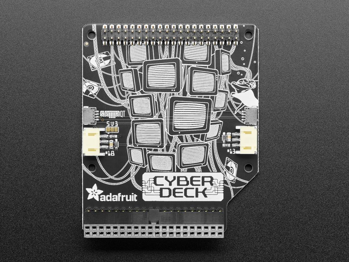 Adafruit CYBERDECK HAT for Raspberry Pi 400 STEMMA QT-Stecker 4863