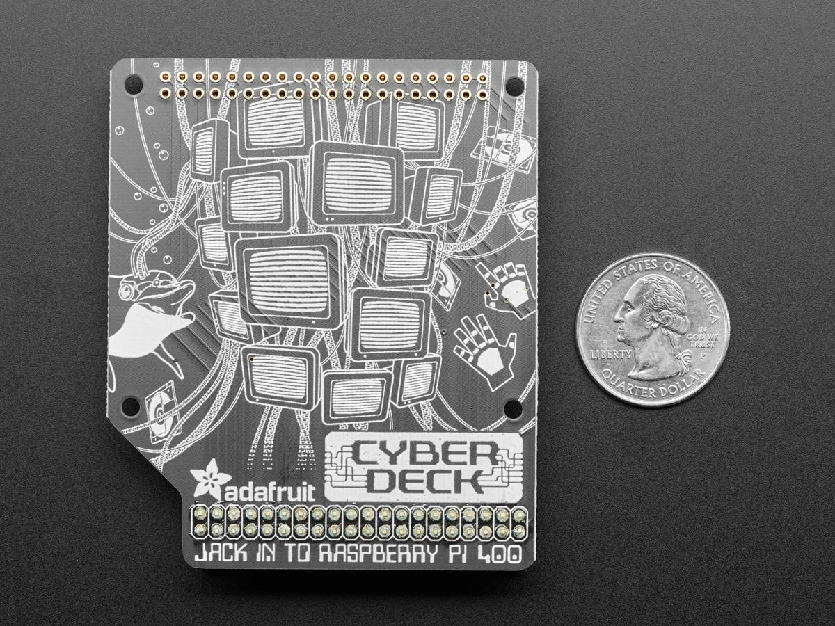Adafruit CYBERDECK HAT for Raspberry Pi 400 STEMMA QT-Stecker 4863