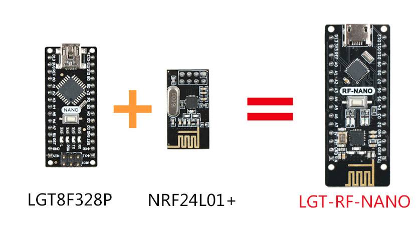LGT-RF-Nano Integriertes NRF24L01 Wireless Kompatibel mit Arduino Nano V3.0