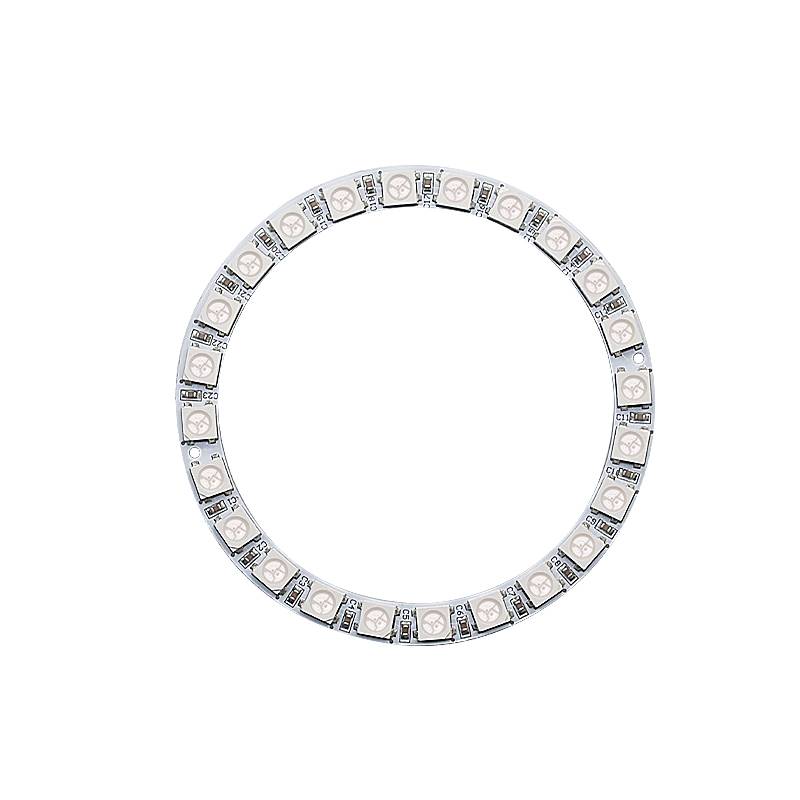 LED Ring with 24x 5050 RGB LEDs Weiß WS2812 mit integrierten Treibern