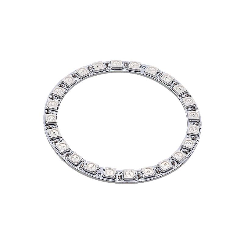 LED Ring with 24x 5050 RGB LEDs Weiß WS2812 mit integrierten Treibern
