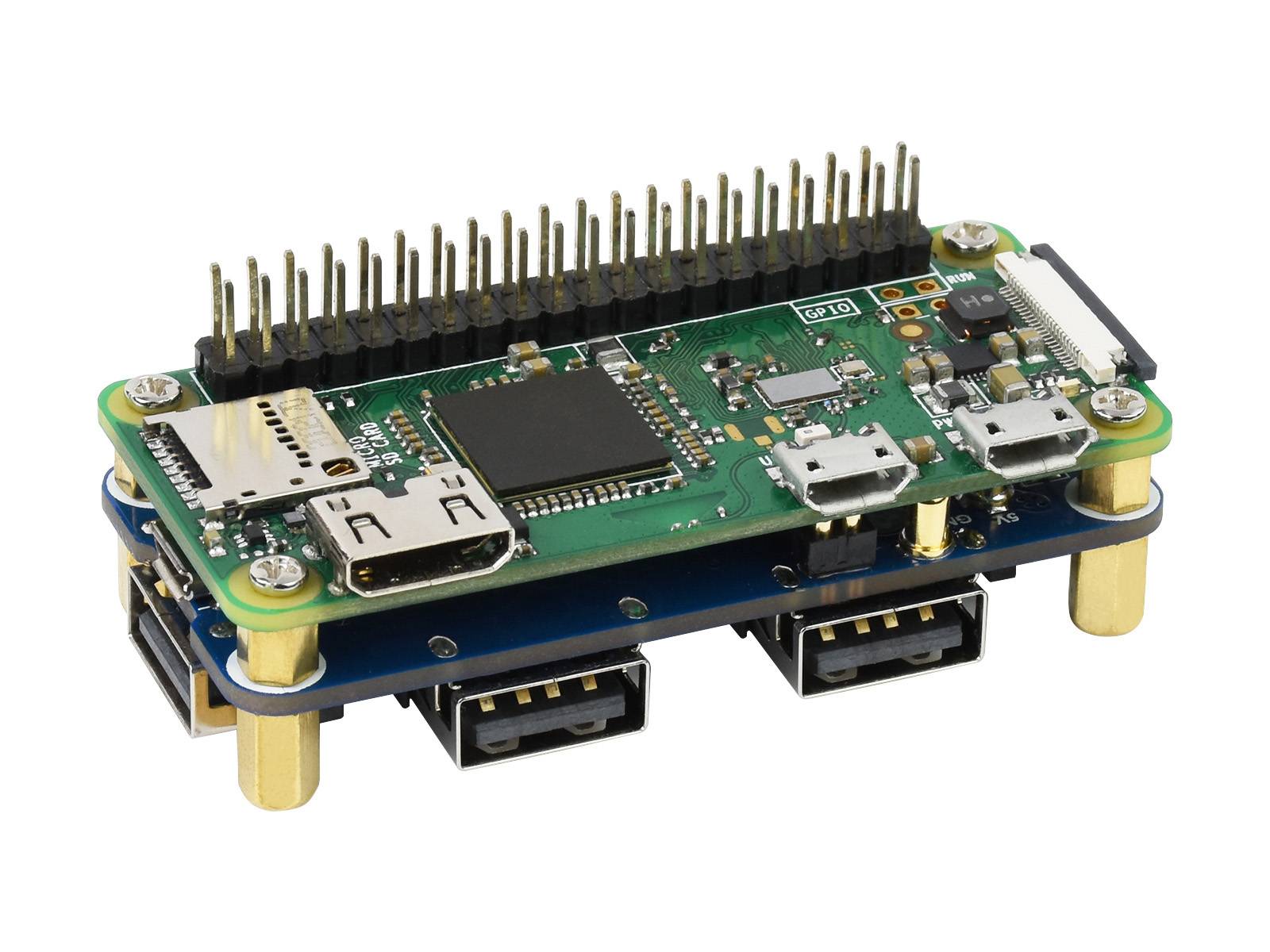 WaveShare USB HUB HAT (B) for Raspberry Pi Series, 4x USB 2.0 Ports