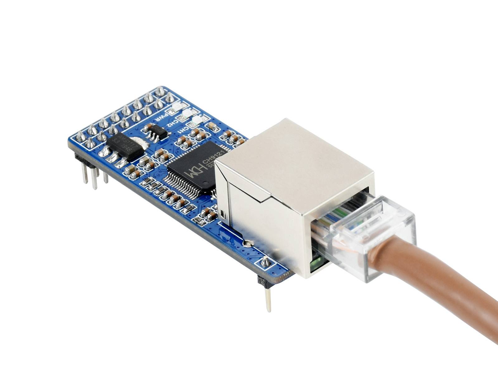 WaveShare 2-CH UART To Ethernet Converter, Serial Port Transparent Transmission Module