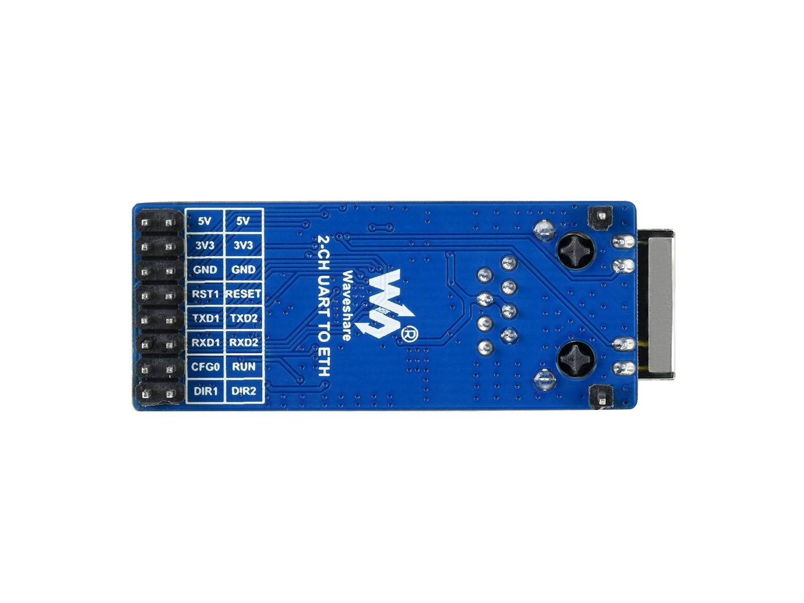 WaveShare 2-CH UART To Ethernet Converter, Serial Port Transparent Transmission Module
