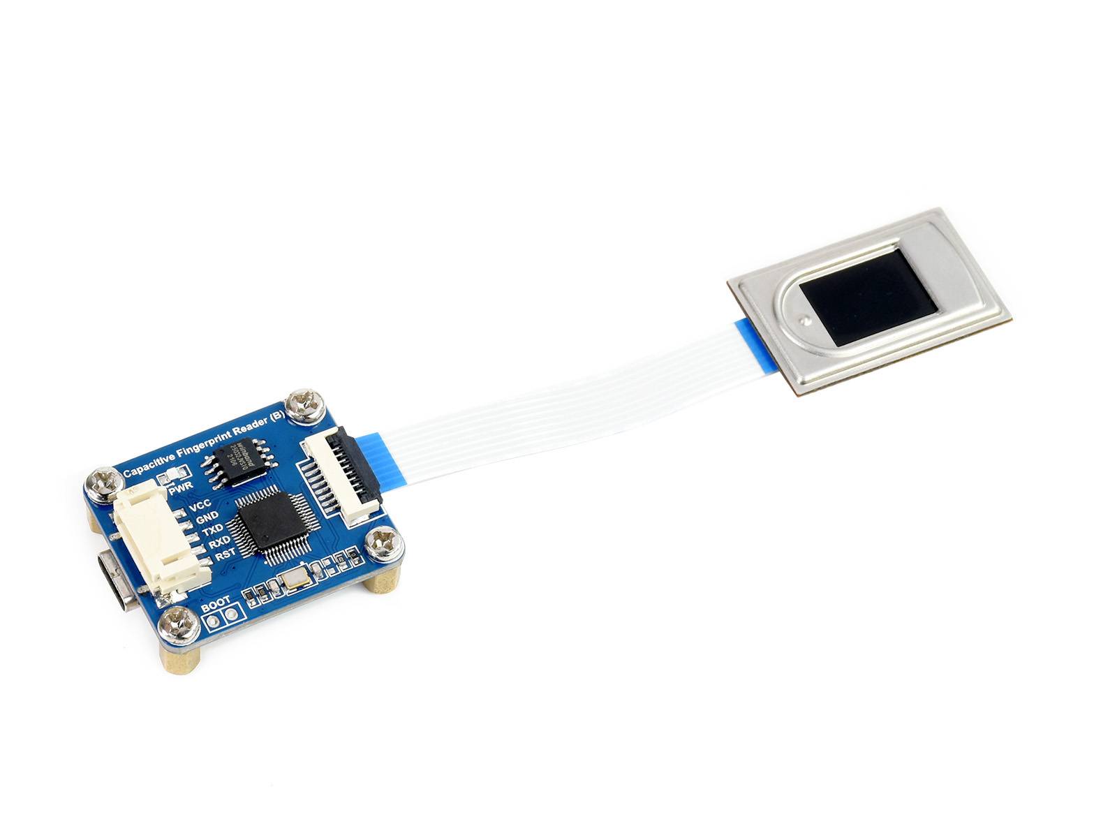 WaveShare High precision Capacitive Fingerprint Reader (B), UART/USB dual ports
