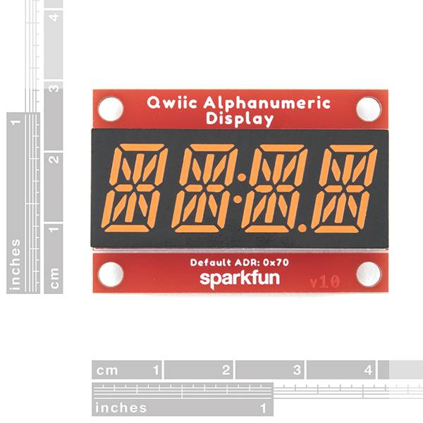 SparkFun Qwiic Alphanumeric Display Pink 14 Segment I2C QWIIC