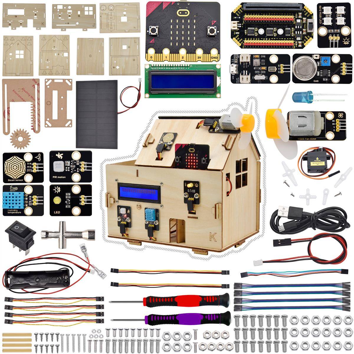 Keyestudio Smart Home Kit with micro:bit Board KS4027