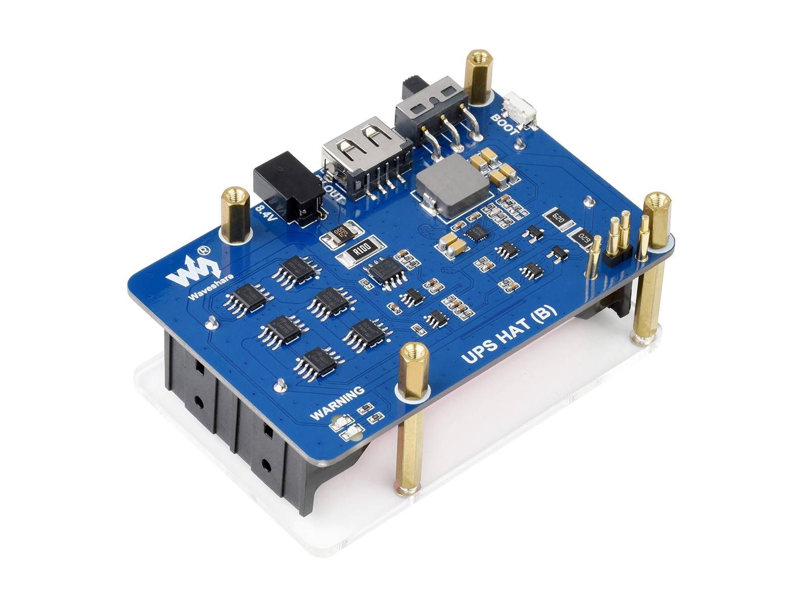 WaveShare Uninterruptible Power Supply UPS HAT (B) for Raspberry Pi