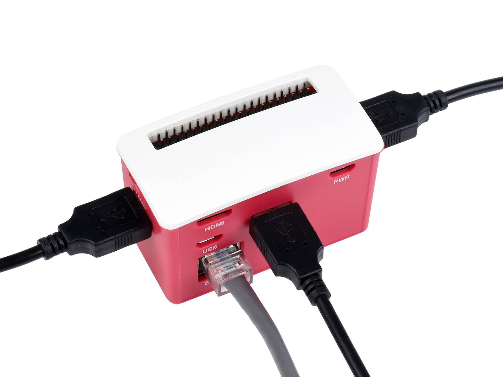 WaveShare PoE Ethernet / USB HUB BOX for Raspberry Pi Zero Series, 3x USB 2.0, 802.3af-Compliant