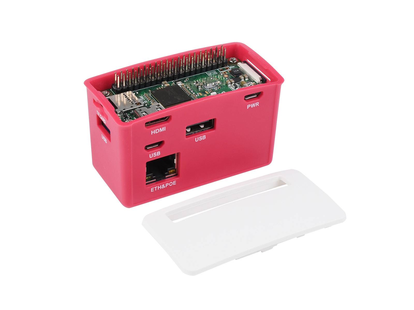 WaveShare PoE Ethernet / USB HUB BOX for Raspberry Pi Zero Series, 3x USB 2.0, 802.3af-Compliant