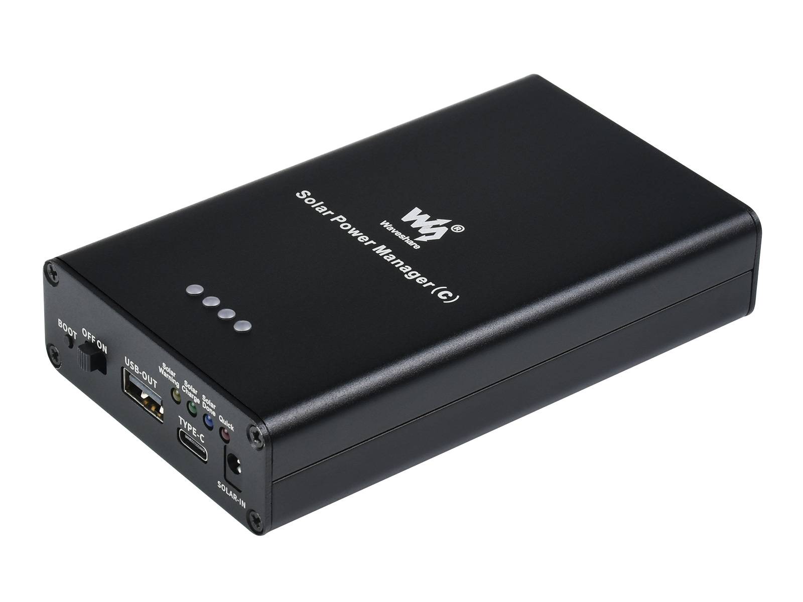 WaveShare Solar Power Manager (C), Supports 3x 18650 Batteries, Multi Protection Circuits