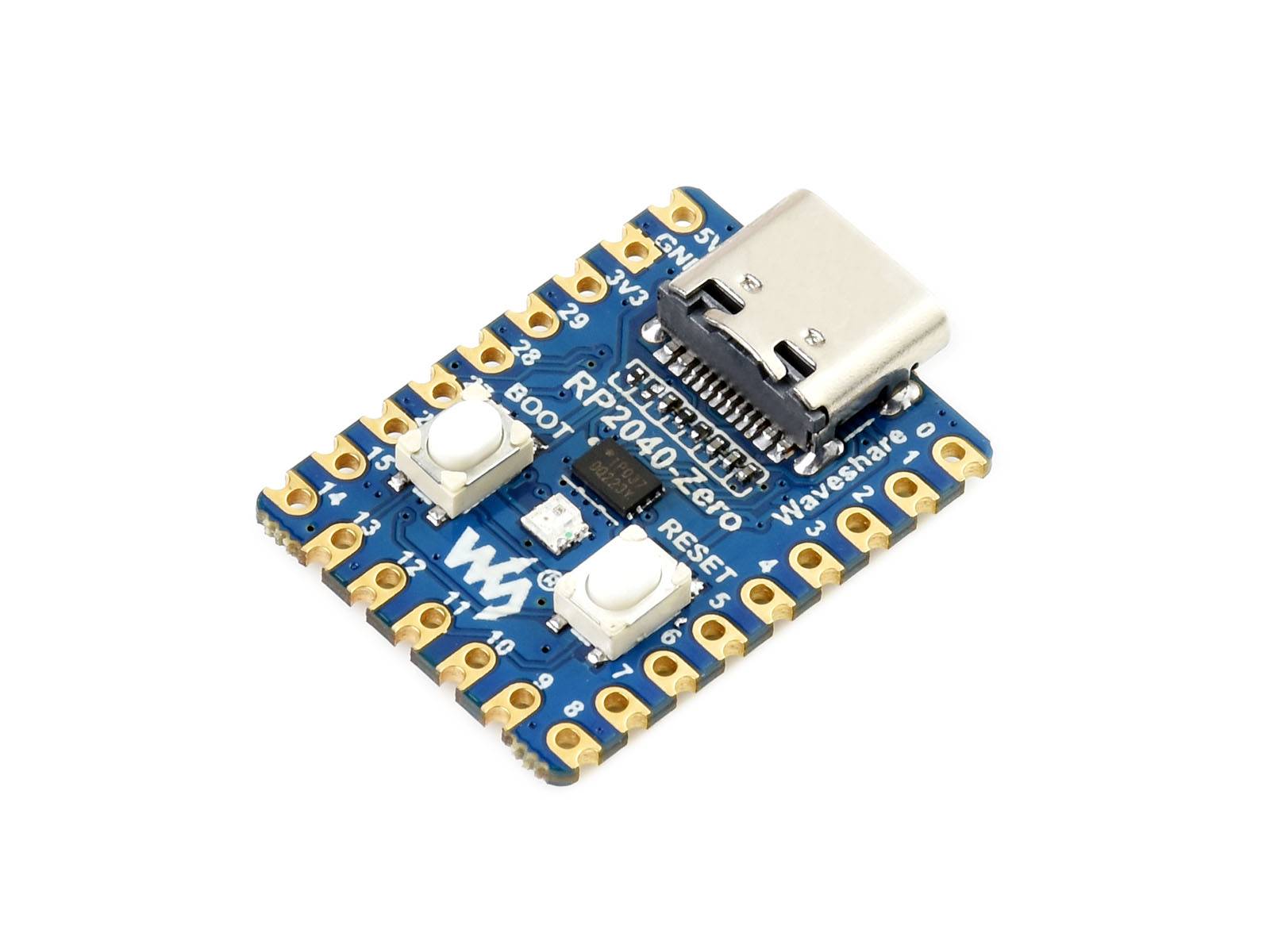 WaveShare RP2040-Zero MCU Board Mini Version Based on Raspberry Pi Pico RP2040