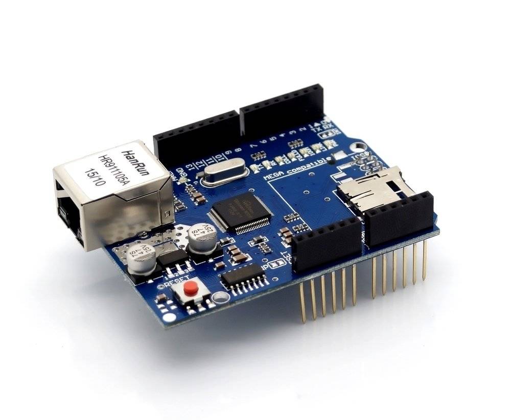 W5100 Ethernet Shield mit Micro-SD-Stecker für Arduino Uno Mega