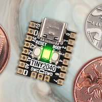 Pimoroni Tiny 2040, RP2040 Mikrocontroller-Board, 8MB Flash, mit Headern Pimoroni Tiny 2040, RP2040 Mikrocontroller-Board, 8MB Flash, mit Headern