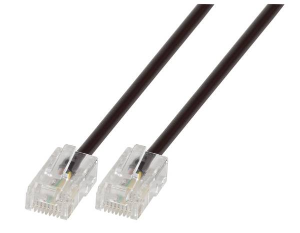 Modularkabel RJ45 (8/4) - -- schwarz, 3 m SALE Kupferverkabelung -