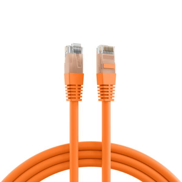 RJ45 Patchkabel Cat.5e U/UTP PVC -- CCA orange 2m SALE Kupferverkabelung PVC CCA