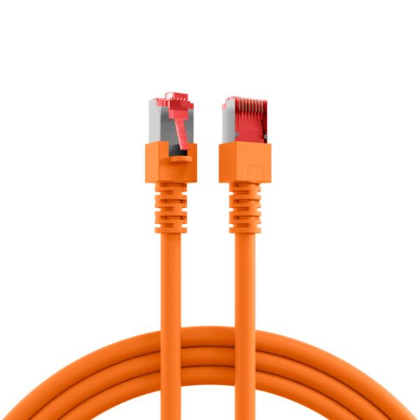 RJ45 Patchkabel Cat.6 S/FTP LSZH -- orange 0,5m Kupferverkabelung