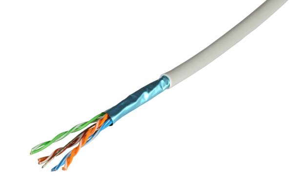 Patchkabel Cat5e F/UTP 300MHz 4x2xAWG26 -- FRNC-B schwarz Kupferverkabelung Meterware
