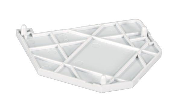 Abschlussplatte links für Keystone -- ,Modulhalter ET-25186.V2 Kupferverkabelung + Adapter