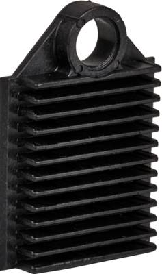 Spleißhalter für 12 x Crimpspleißschutz -- schwarz Glasfaserverkabelung Glasfaser Verteiler +