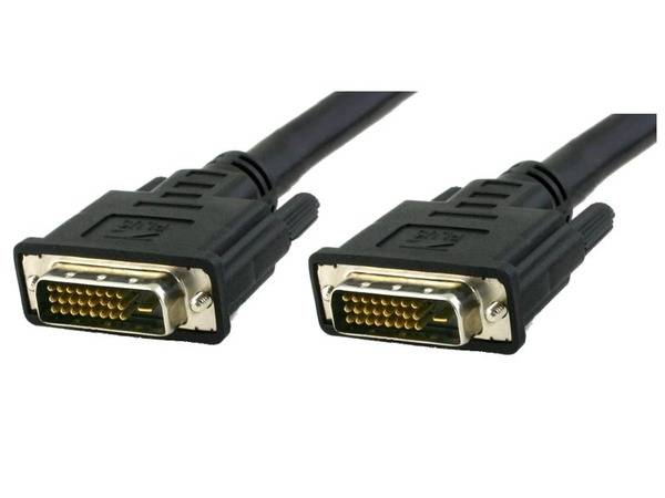 DVI-D Dual-Link Anschlusskabel -- Stecker/Stecker, schwarz, 5 m SALE Multimedia