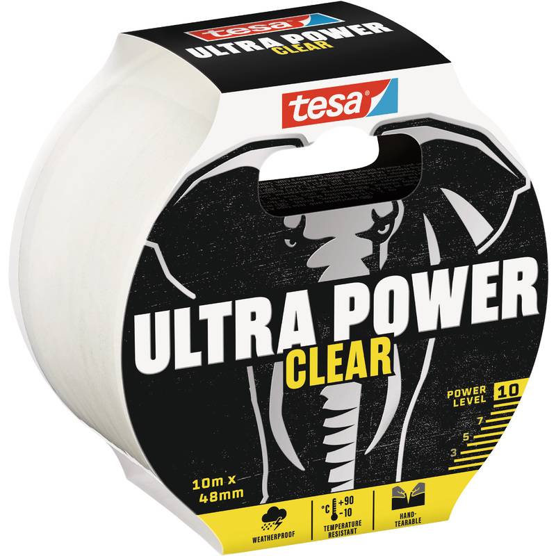 Tesa ULTRA POWER CLEAR 56496-00000-00 Reparaturband Transparent (L x B) 10m x 48mm 1St.