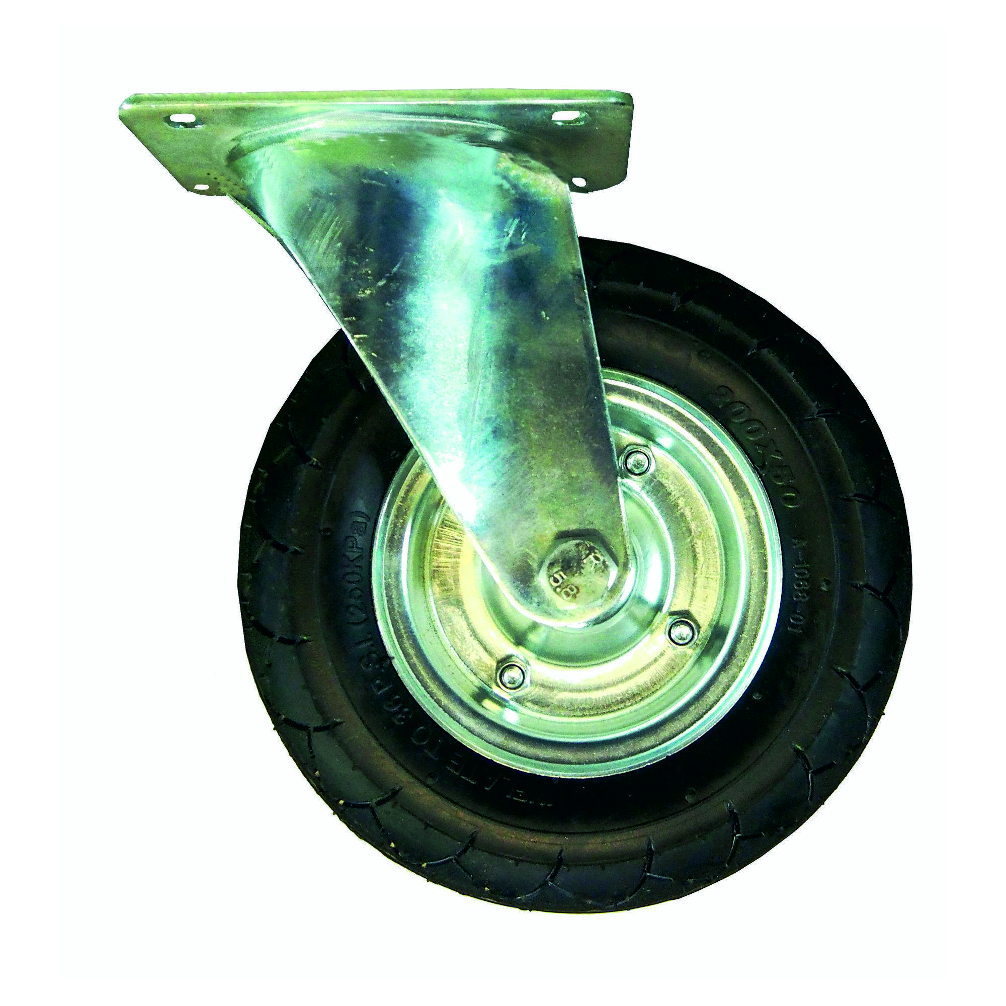 Luft-Laufrad für Plattenwagen 650 kg Traglast / starre Ausführung