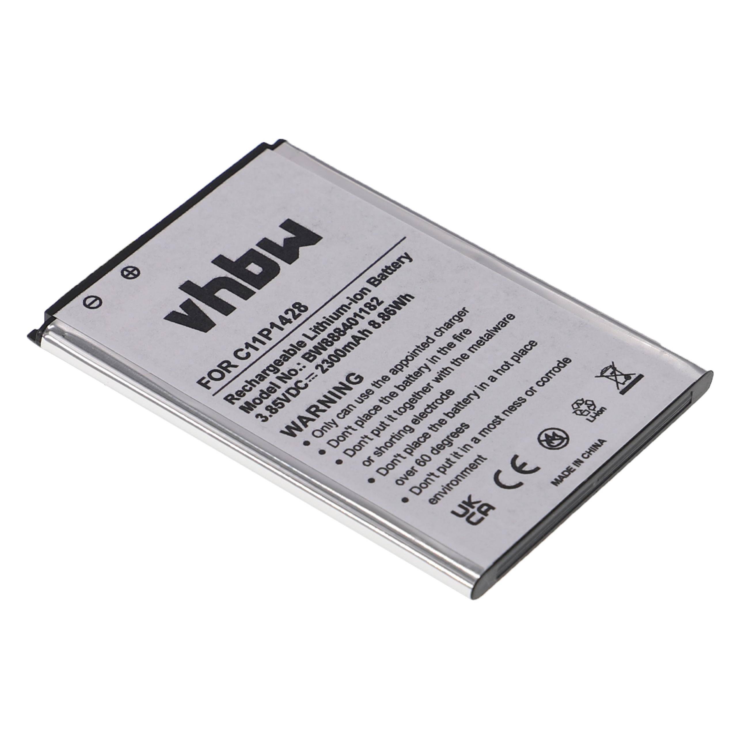 vhbw Akku kompatibel mit Asus ZenFone 2 Laser (ZE500KG), 2 Laser (ZE500KL), ZB551KL Handy Smartphone Telefon (2300mAh, 3,85V, Li-Ion)