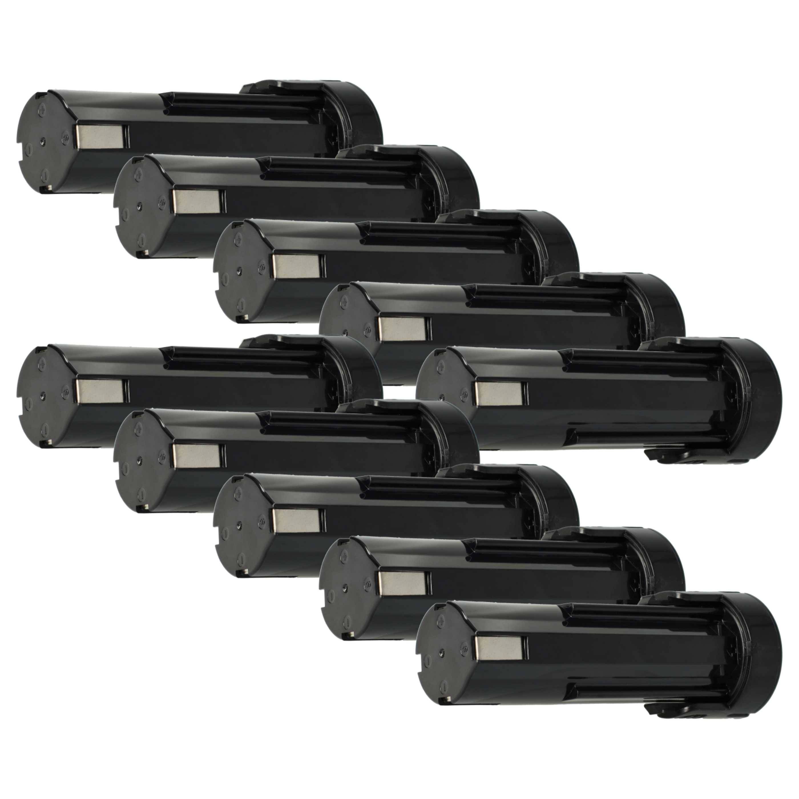 vhbw 10x Akku kompatibel mit ESCO 2,4 V Werkzeug (3300 mAh, NiMH, 2,4 V)