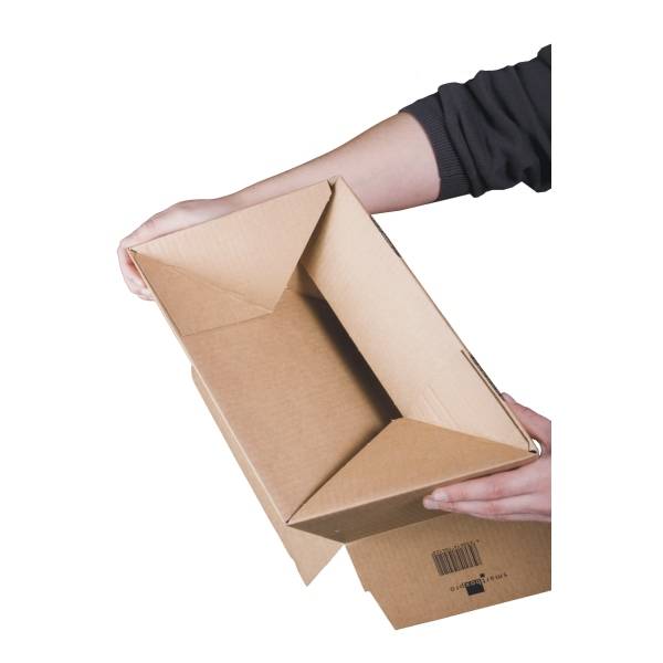 Verpackungskarton 22x33,5x8-19cm VE=10 Stück braun