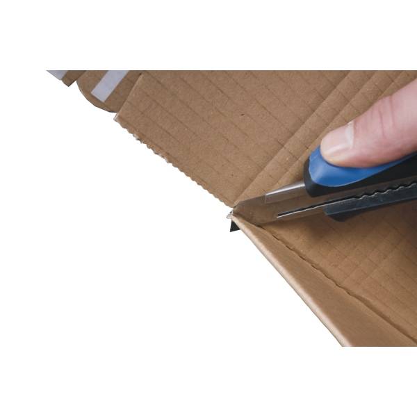 Verpackungskarton 22x33,5x8-19cm VE=10 Stück braun