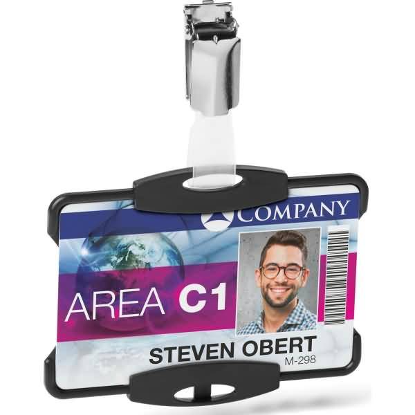 Kartenhalter Eco für 1 Ausweis 87x57cm grau VE=10 Stück