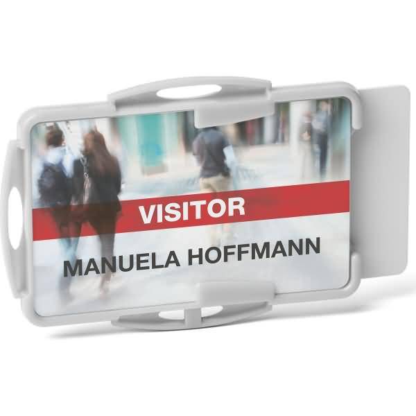 Kartenhalter Eco für 2 Ausweise 87x57cm grau VE=10 Stück