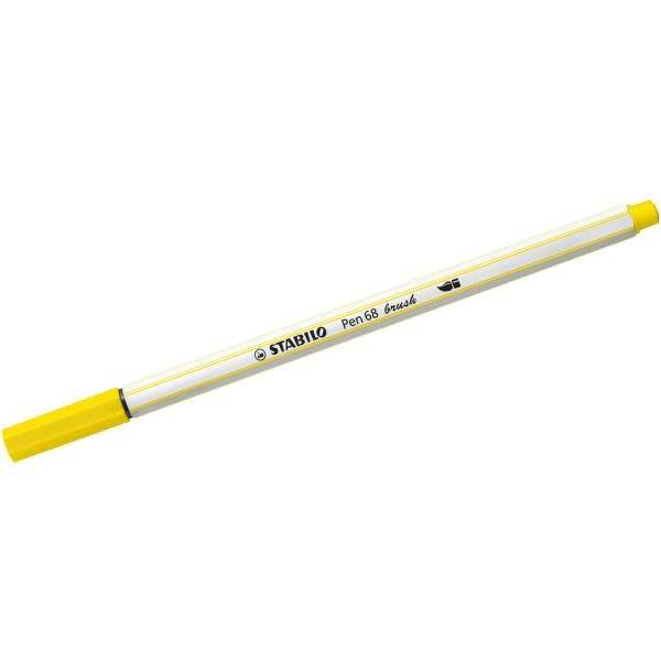 Premium-Filzstift Pinselspitze Pen 68 brush zitronengelb