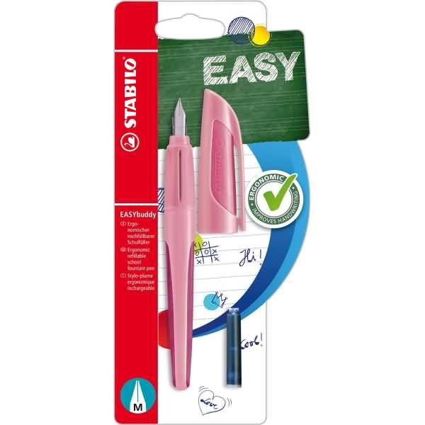 Schulfüller Easybuddy Pastel M rosiges Rouge