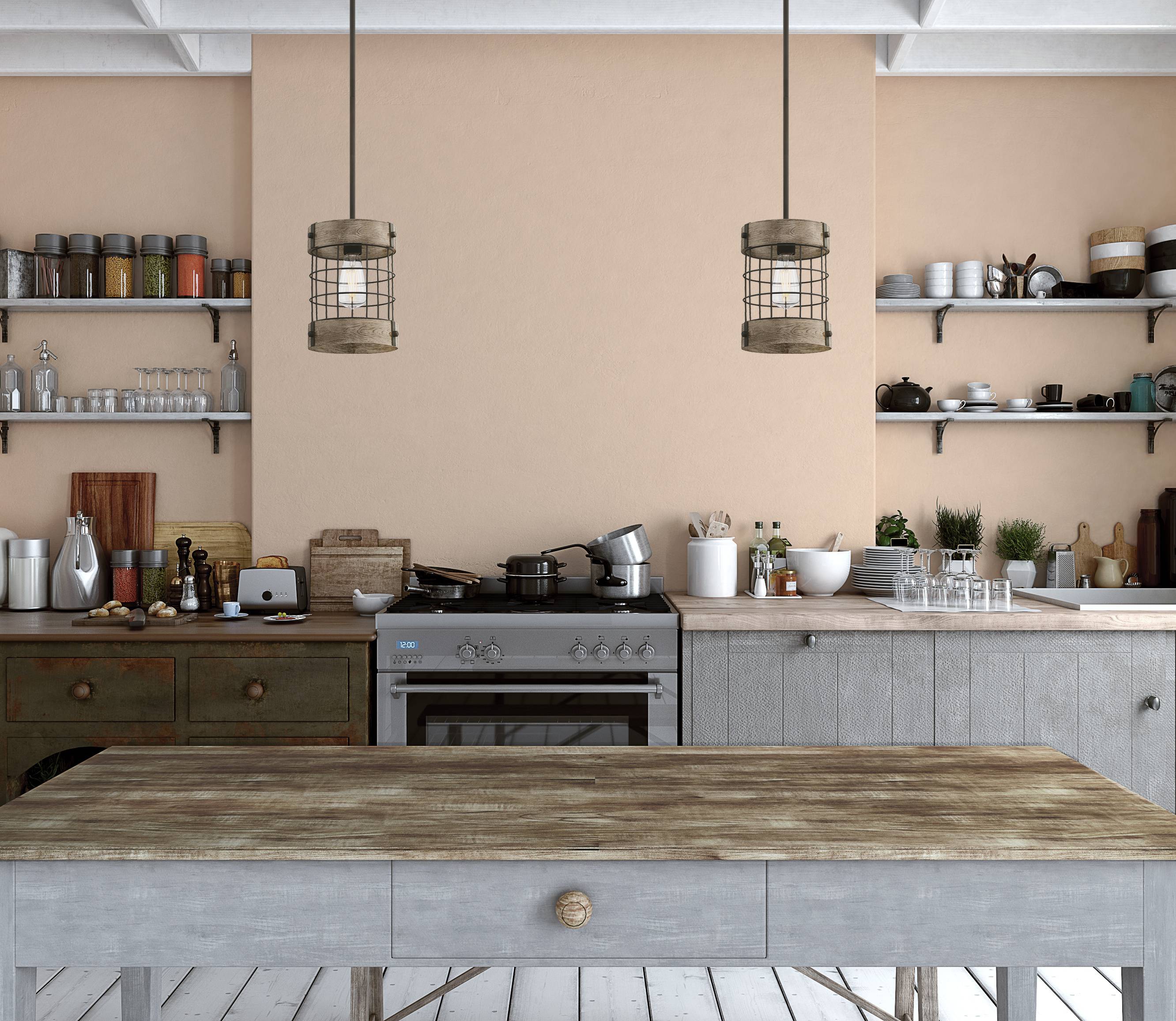 Einflammige Pendelleuchte Langston Bronze