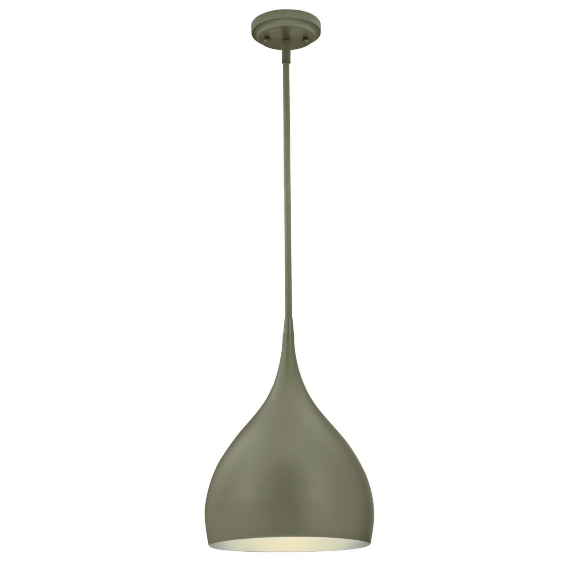 Pendelleuchte Tropfen Mattgrau / Silber mit 1 Lampe