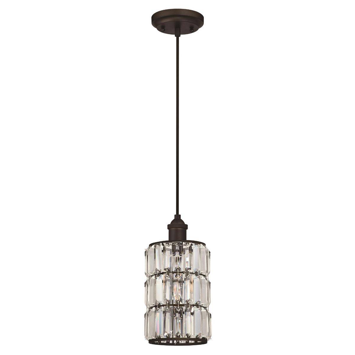 Pendelleuchte Sophie Bronze Kristallglas mit 1 Lampe